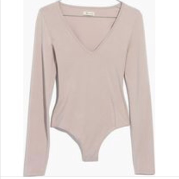 Madewell Tops - ⬇️⬇️Madewell nude thong bodysuit (L) •FIRM•
